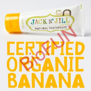Pasta de dinti naturala pentru copii, aroma de banane
